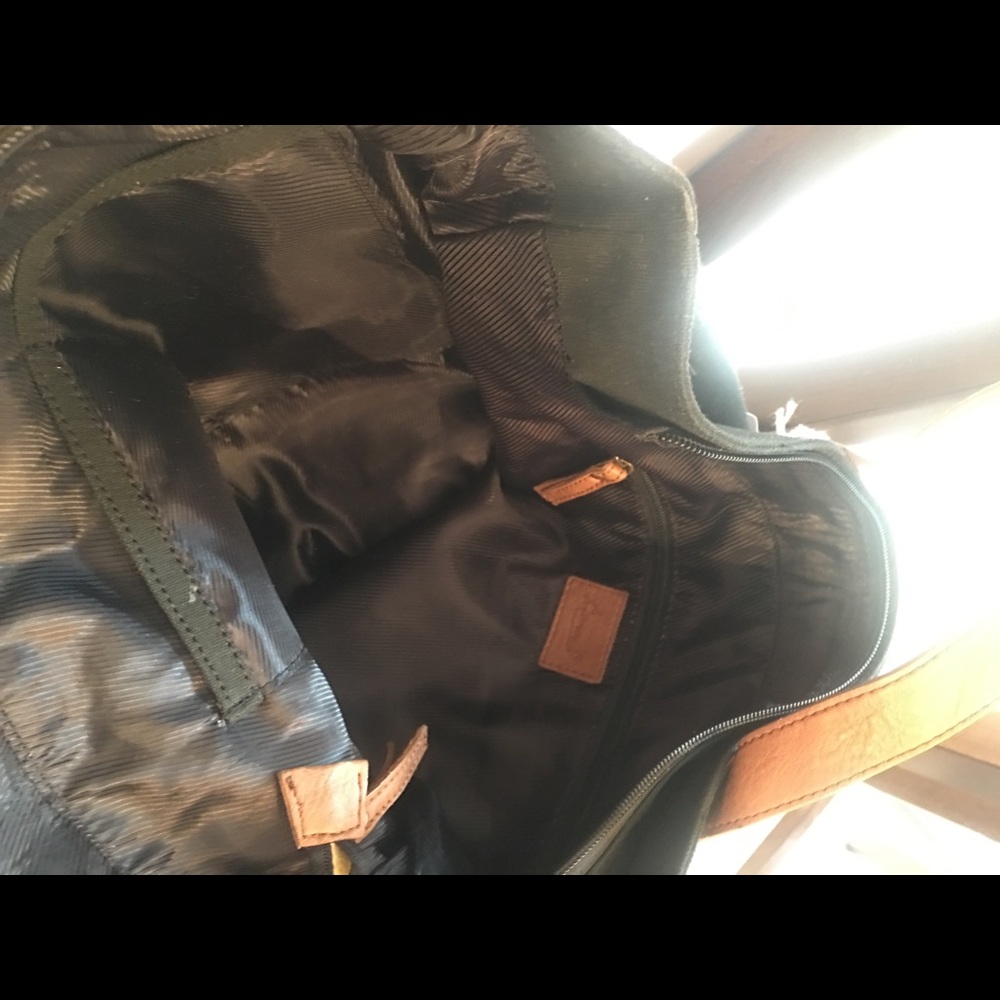Black canvas tote